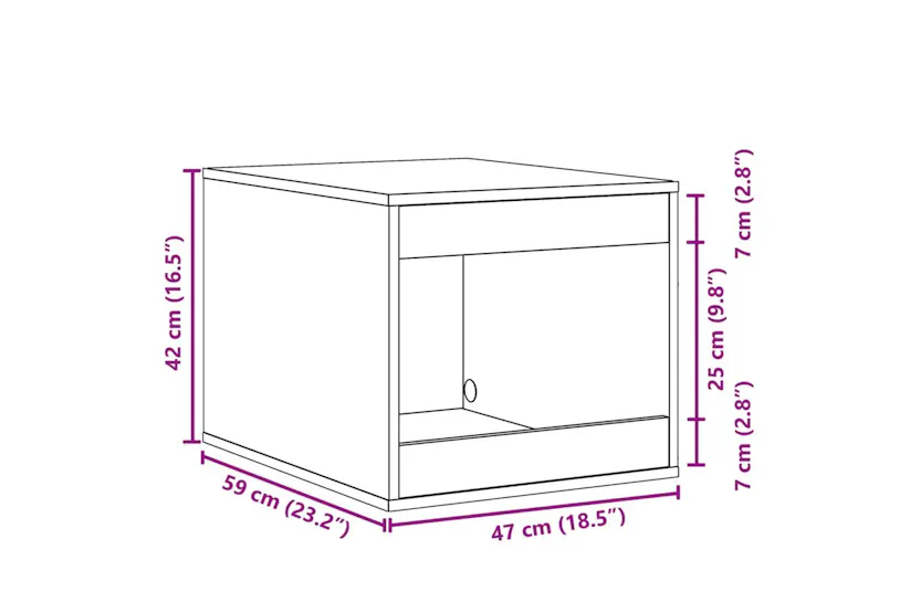 Cat Litter Box Enclosure Sonoma Oak 47x59x42 Cm Engineered Wood Cat Litter Box Enclosure Sonoma Oak 47x59x42 Cm Engineered Wood