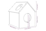 Cat House 41x50x50 Cm Solid Wood Pine Cat House 41x50x50 Cm Solid Wood Pine