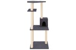 Cat Tree With Sisal Scratching Posts Dark Grey 123 Cm Cat Tree With Sisal Scratching Posts Dark Grey 123 Cm