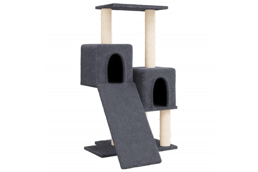 Cat Tree With Sisal Scratching Posts Dark Grey 82 Cm Cat Tree With Sisal Scratching Posts Dark Grey 82 Cm