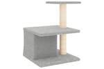 Cat Tree With Sisal Scratching Posts Light Grey 48 Cm Cat Tree With Sisal Scratching Posts Light Grey 48 Cm