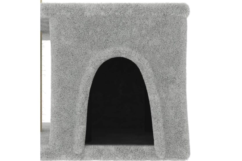 Cat Tree With Sisal Scratching Posts Light Grey 48 Cm Cat Tree With Sisal Scratching Posts Light Grey 48 Cm