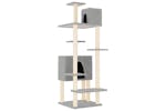 Cat Tree With Sisal Scratching Posts Light Grey 154 Cm Cat Tree With Sisal Scratching Posts Light Grey 154 Cm