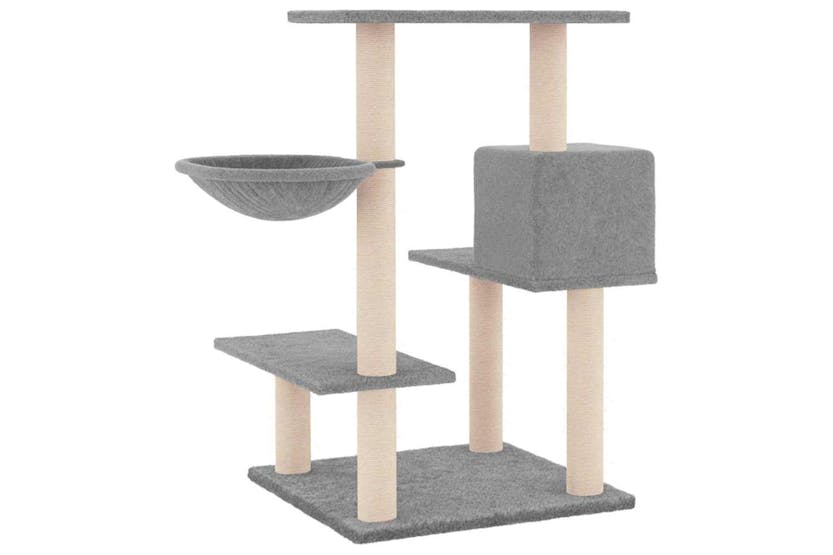 Cat Tree With Sisal Scratching Posts Light Grey 825 Cm Cat Tree With Sisal Scratching Posts Light Grey 825 Cm