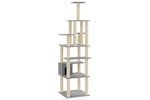 Cat Tree With Sisal Scratching Posts Light Grey 183 Cm Cat Tree With Sisal Scratching Posts Light Grey 183 Cm