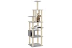 Cat Tree With Sisal Scratching Posts Light Grey 183 Cm Cat Tree With Sisal Scratching Posts Light Grey 183 Cm