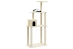 Cat Tree With Sisal Scratching Posts Cream 147 Cm Cat Tree With Sisal Scratching Posts Cream 147 Cm