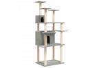 Cat Tree With Sisal Scratching Posts Light Grey 166 Cm Cat Tree With Sisal Scratching Posts Light Grey 166 Cm