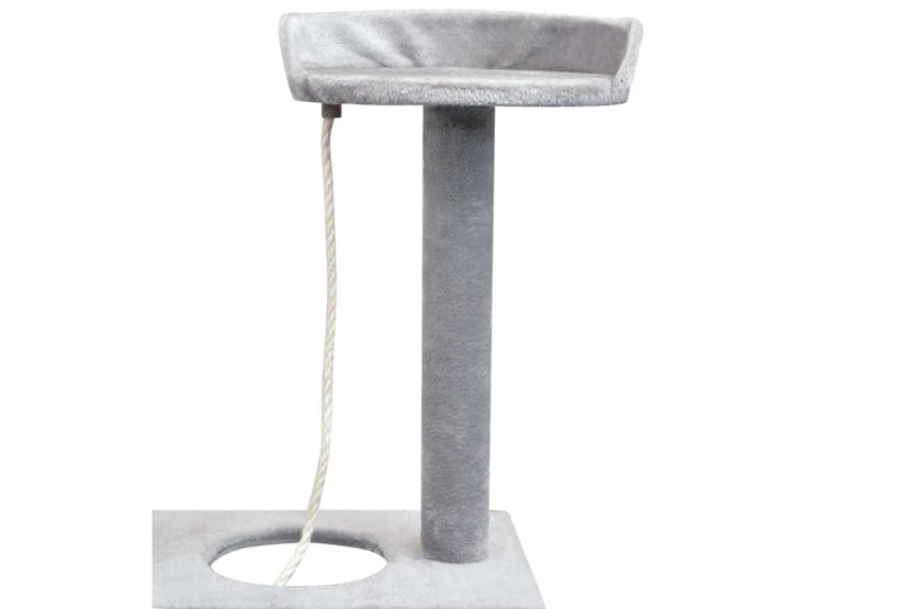 Cat Tree With Sisal Scratching Posts 150 Cm Grey Cat Tree With Sisal Scratching Posts 150 Cm Grey