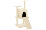 Cat Tree With Sisal Scratching Posts Cream 110 Cm Cat Tree With Sisal Scratching Posts Cream 110 Cm