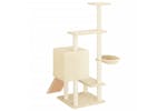 Cat Tree With Sisal Scratching Posts Cream 1305 Cm Cat Tree With Sisal Scratching Posts Cream 1305 Cm