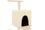 Cat Tree With Sisal Scratching Posts Cream 1305 Cm Cat Tree With Sisal Scratching Posts Cream 1305 Cm