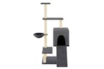 Cat Tree With Sisal Scratching Posts Dark Grey 1305 Cm Cat Tree With Sisal Scratching Posts Dark Grey 1305 Cm