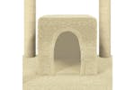 Cat Tree With Sisal Scratching Posts Cream 174 Cm Cat Tree With Sisal Scratching Posts Cream 174 Cm