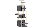 Cat Tree With Sisal Scratching Posts Dark Grey 180 Cm Cat Tree With Sisal Scratching Posts Dark Grey 180 Cm