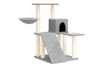 Cat Tree With Sisal Scratching Posts Light Grey 82 Cm Cat Tree With Sisal Scratching Posts Light Grey 82 Cm