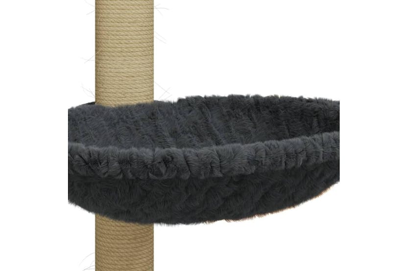 Cat Tree With Sisal Scratching Post Dark Grey 74 Cm Cat Tree With Sisal Scratching Post Dark Grey 74 Cm
