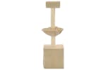 Cat Tree With Sisal Scratching Posts 105 Cm Beige Cat Tree With Sisal Scratching Posts 105 Cm Beige