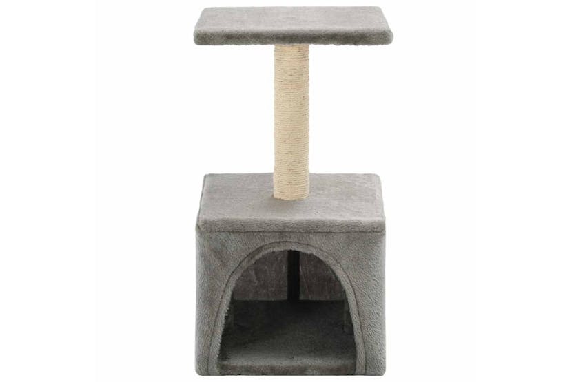Cat Tree With Sisal Scratching Post 55 Cm Grey Cat Tree With Sisal Scratching Post 55 Cm Grey