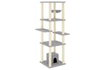 Cat Tree With Sisal Scratching Posts Light Grey 154 Cm Cat Tree With Sisal Scratching Posts Light Grey 154 Cm