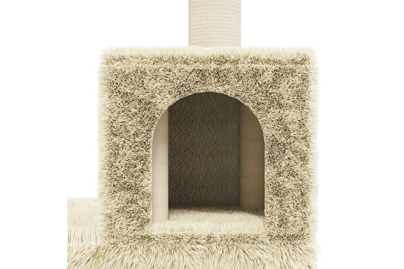 Cat Tree With Sisal Scratching Posts Cream 188 Cm Cat Tree With Sisal Scratching Posts Cream 188 Cm