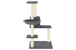 Cat Tree With Sisal Scratching Posts Dark Grey 95 Cm Cat Tree With Sisal Scratching Posts Dark Grey 95 Cm