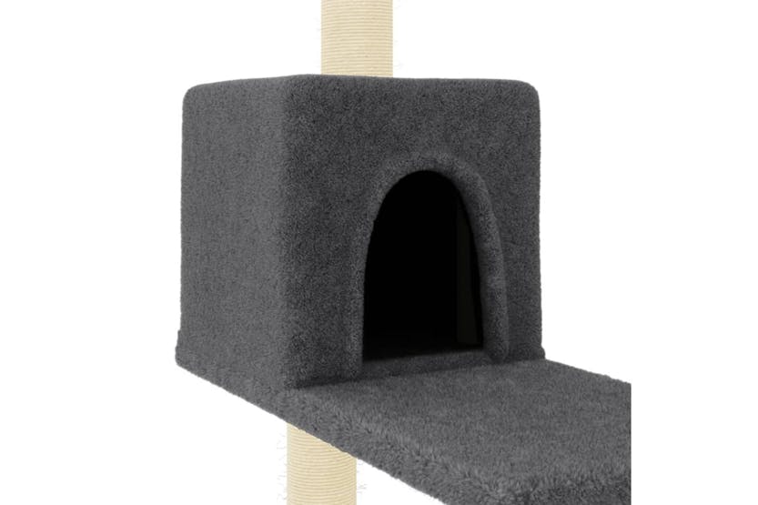 Cat Tree With Sisal Scratching Posts Dark Grey 95 Cm Cat Tree With Sisal Scratching Posts Dark Grey 95 Cm