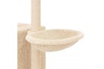 Cat Tree With Sisal Scratching Posts Cream 145 Cm Cat Tree With Sisal Scratching Posts Cream 145 Cm