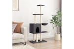 Cat Tree With Sisal Scratching Posts Dark Grey 145 Cm Cat Tree With Sisal Scratching Posts Dark Grey 145 Cm