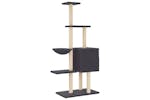 Cat Tree With Sisal Scratching Posts Dark Grey 145 Cm Cat Tree With Sisal Scratching Posts Dark Grey 145 Cm