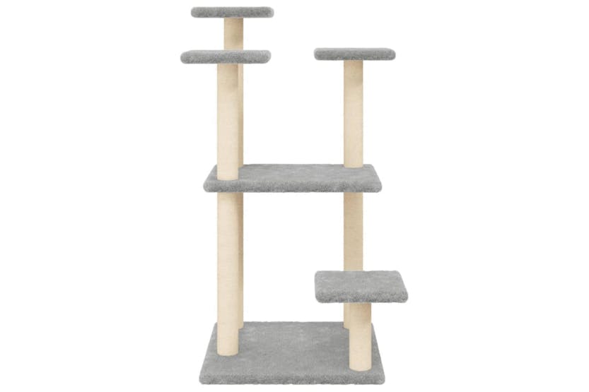 Cat Scratching Posts With Platforms Light Grey 985 Cm Cat Scratching Posts With Platforms Light Grey 985 Cm