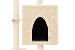 Cat Tree With Sisal Scratching Posts Cream 117 Cm Cat Tree With Sisal Scratching Posts Cream 117 Cm
