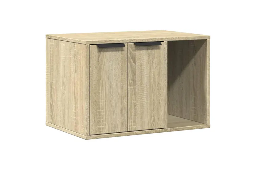 Cat Litter Box Enclosure Sonoma Oak 60x40x40 Cm Engineered Wood Cat Litter Box Enclosure Sonoma Oak 60x40x40 Cm Engineered Wood
