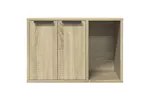 Cat Litter Box Enclosure Sonoma Oak 60x40x40 Cm Engineered Wood Cat Litter Box Enclosure Sonoma Oak 60x40x40 Cm Engineered Wood