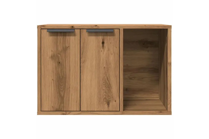 Cat Litter Box Enclosure Artisian Oak 60x40x40 Cm Engineered Wood Cat Litter Box Enclosure Artisian Oak 60x40x40 Cm Engineered Wood