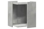 Cat Litter Box Enclosure Concrete Grey 42x42x51 Cm Engineered Wood Cat Litter Box Enclosure Concrete Grey 42x42x51 Cm Engineered Wood