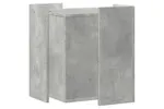 Cat Litter Box Enclosure Concrete Grey 42x42x51 Cm Engineered Wood Cat Litter Box Enclosure Concrete Grey 42x42x51 Cm Engineered Wood