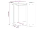 Cat Litter Box Enclosure Concrete Grey 42x42x51 Cm Engineered Wood Cat Litter Box Enclosure Concrete Grey 42x42x51 Cm Engineered Wood