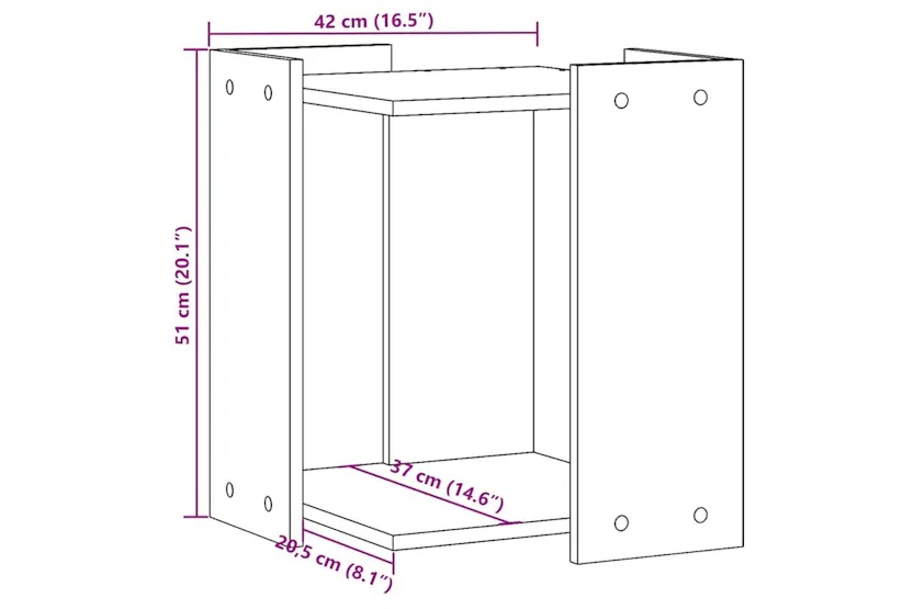 Cat Litter Box Enclosure Concrete Grey 42x42x51 Cm Engineered Wood Cat Litter Box Enclosure Concrete Grey 42x42x51 Cm Engineered Wood