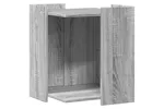Cat Litter Box Enclosure Grey Sonoma 42x42x51 Cm Engineered Wood Cat Litter Box Enclosure Grey Sonoma 42x42x51 Cm Engineered Wood