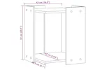 Cat Litter Box Enclosure Grey Sonoma 42x42x51 Cm Engineered Wood Cat Litter Box Enclosure Grey Sonoma 42x42x51 Cm Engineered Wood