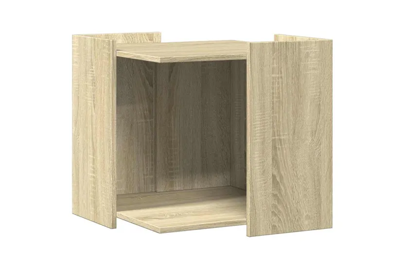 Cat Litter Box Enclosure Sonoma Oak 53x53x51 Cm Engineered Wood Cat Litter Box Enclosure Sonoma Oak 53x53x51 Cm Engineered Wood