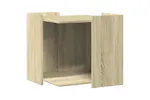 Cat Litter Box Enclosure Sonoma Oak 53x53x51 Cm Engineered Wood Cat Litter Box Enclosure Sonoma Oak 53x53x51 Cm Engineered Wood