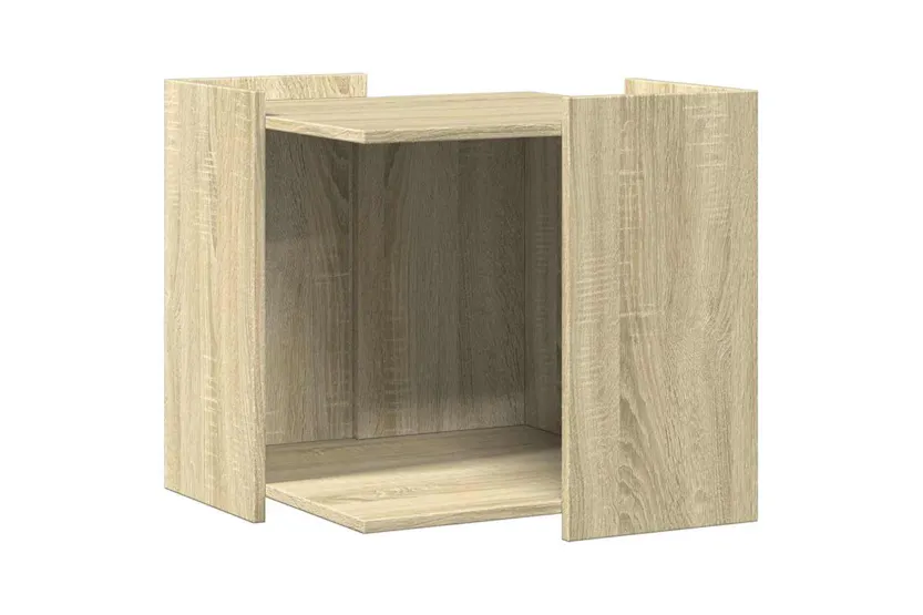 Cat Litter Box Enclosure Sonoma Oak 53x53x51 Cm Engineered Wood Cat Litter Box Enclosure Sonoma Oak 53x53x51 Cm Engineered Wood