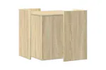 Cat Litter Box Enclosure Sonoma Oak 53x53x51 Cm Engineered Wood Cat Litter Box Enclosure Sonoma Oak 53x53x51 Cm Engineered Wood