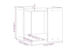 Cat Litter Box Enclosure Old Wood 53x53x51 Cm Engineered Wood Cat Litter Box Enclosure Old Wood 53x53x51 Cm Engineered Wood