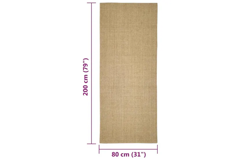 Sisal Rug For Scratching Post 80x200 Cm Sisal Rug For Scratching Post 80x200 Cm