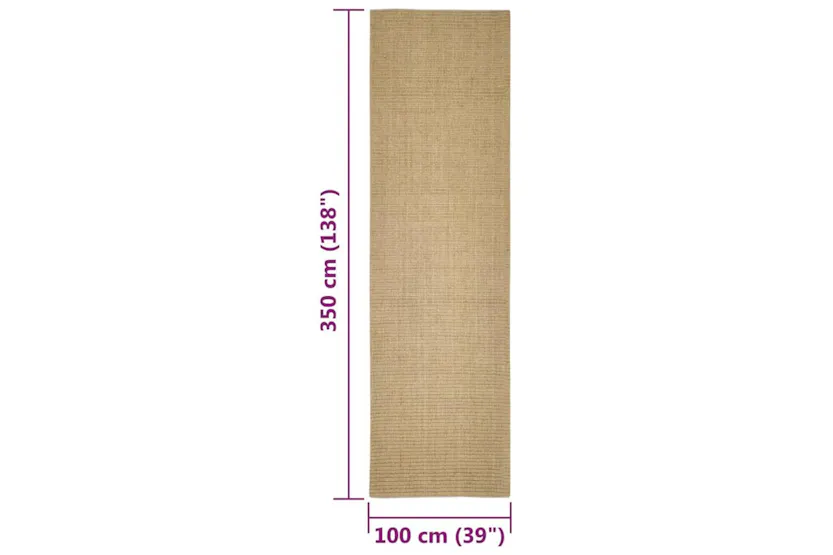 Sisal Rug For Scratching Post 100x350 Cm Sisal Rug For Scratching Post 100x350 Cm