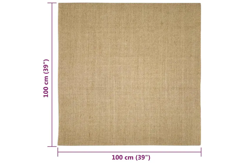 Sisal Rug For Scratching Post 100x100 Cm Sisal Rug For Scratching Post 100x100 Cm