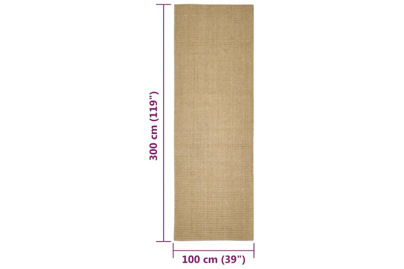 Sisal Rug For Scratching Post 100x300 Cm Sisal Rug For Scratching Post 100x300 Cm